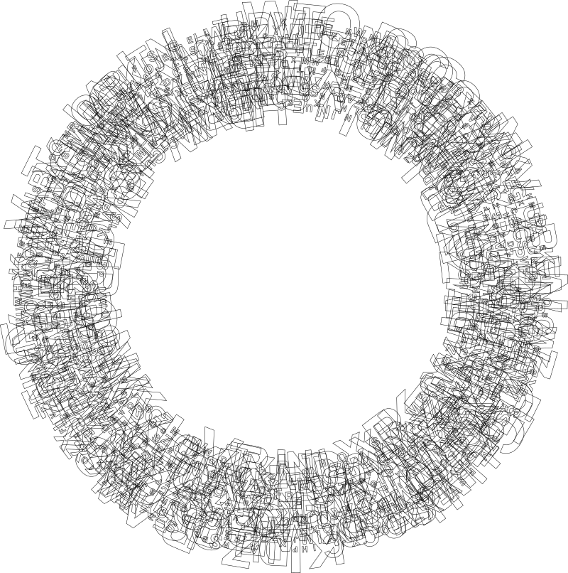 Alphabet Frame Outlines