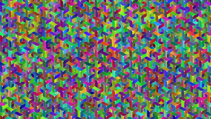 Seamless Pattern 390 Polyprismatic No BG