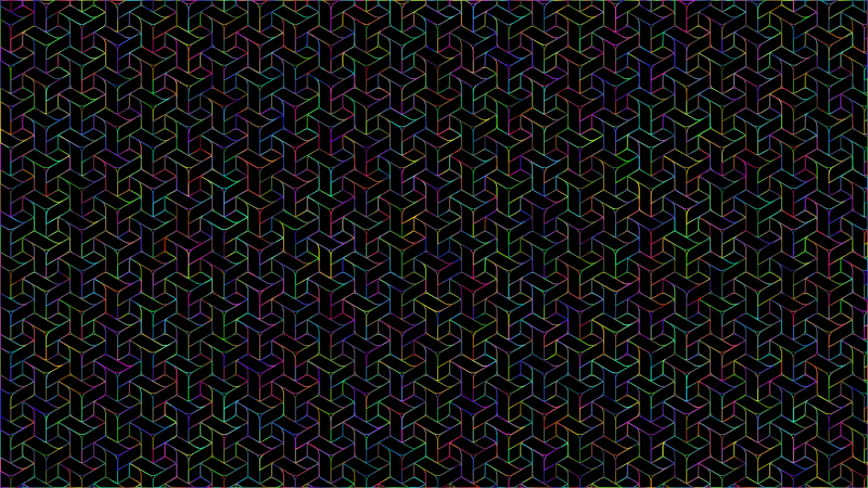 Seamless Pattern 391 Polyprismatic