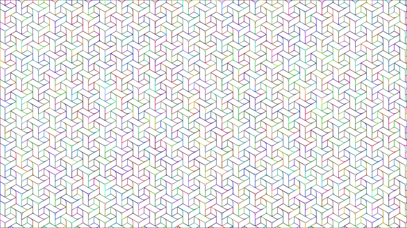 Seamless Pattern 391 Polyprismatic No BG