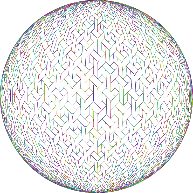 Seamless Pattern 391 Polyprismatic Sphere