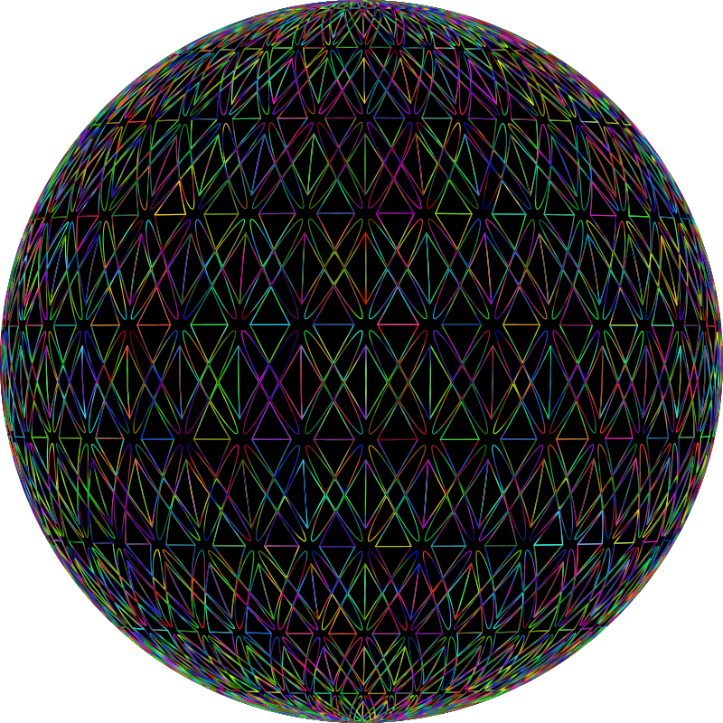 Seamless Pattern 411 Polyprismatic Sphere
