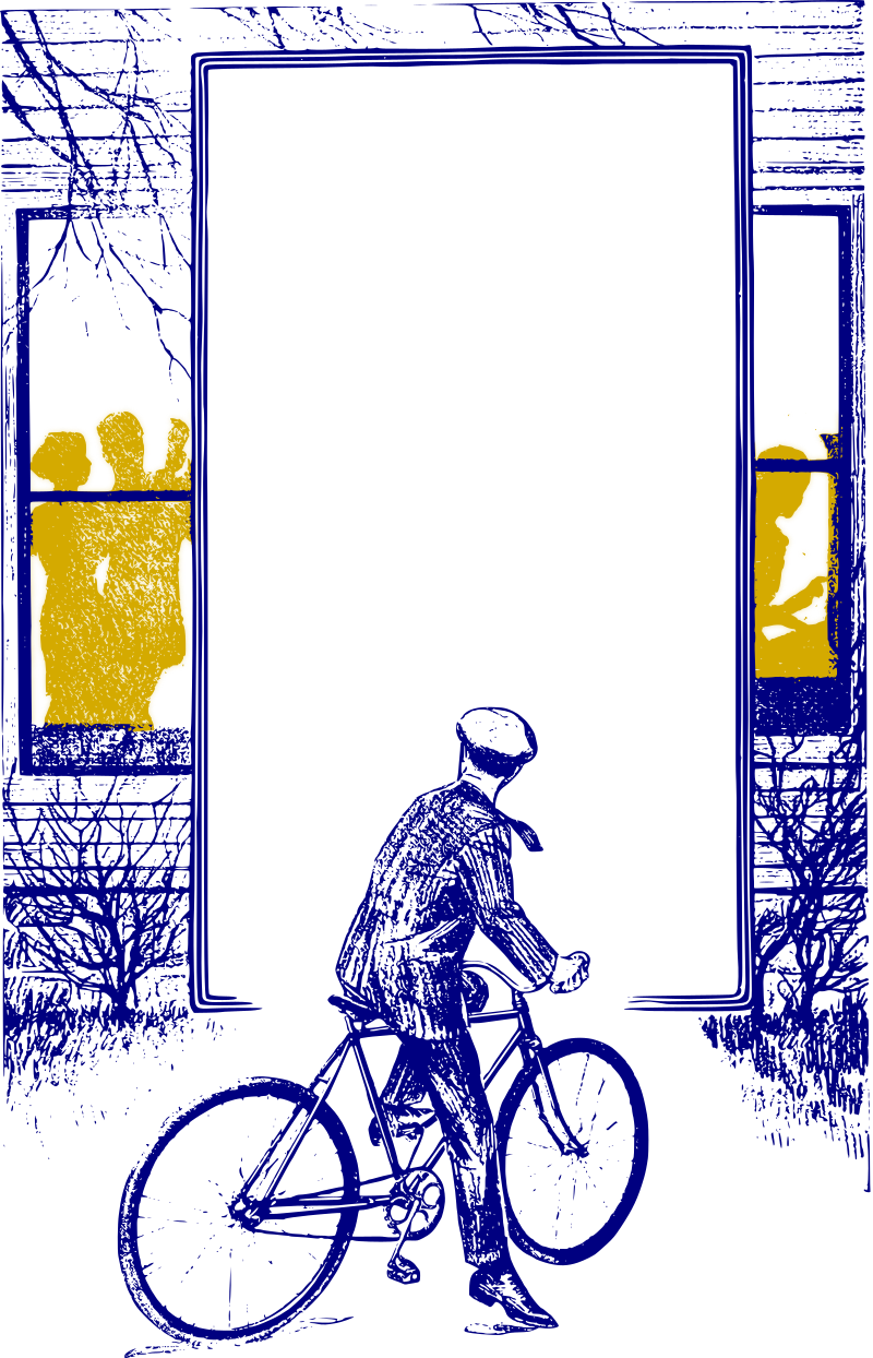 Two Colour Bicycle Boy Frame