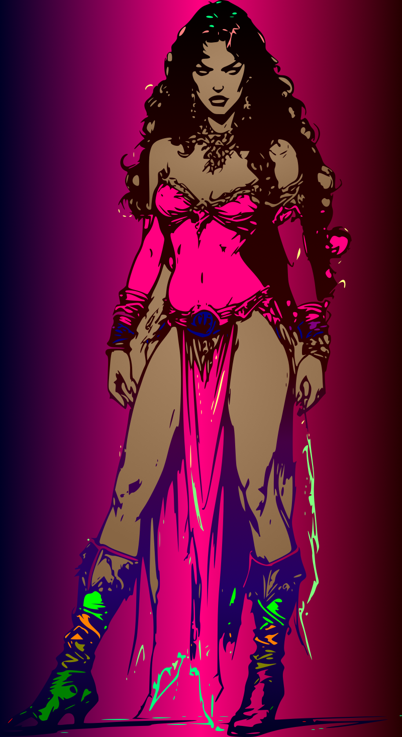Evil Priestess in Purple