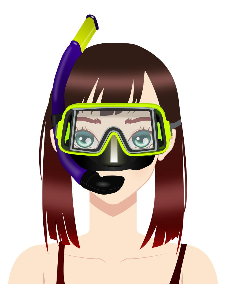 Lady in a Snorkel Mask - Just Face Remix