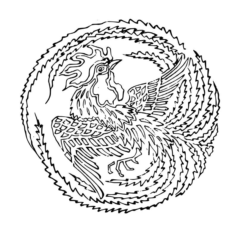 Japanese Rooster Design