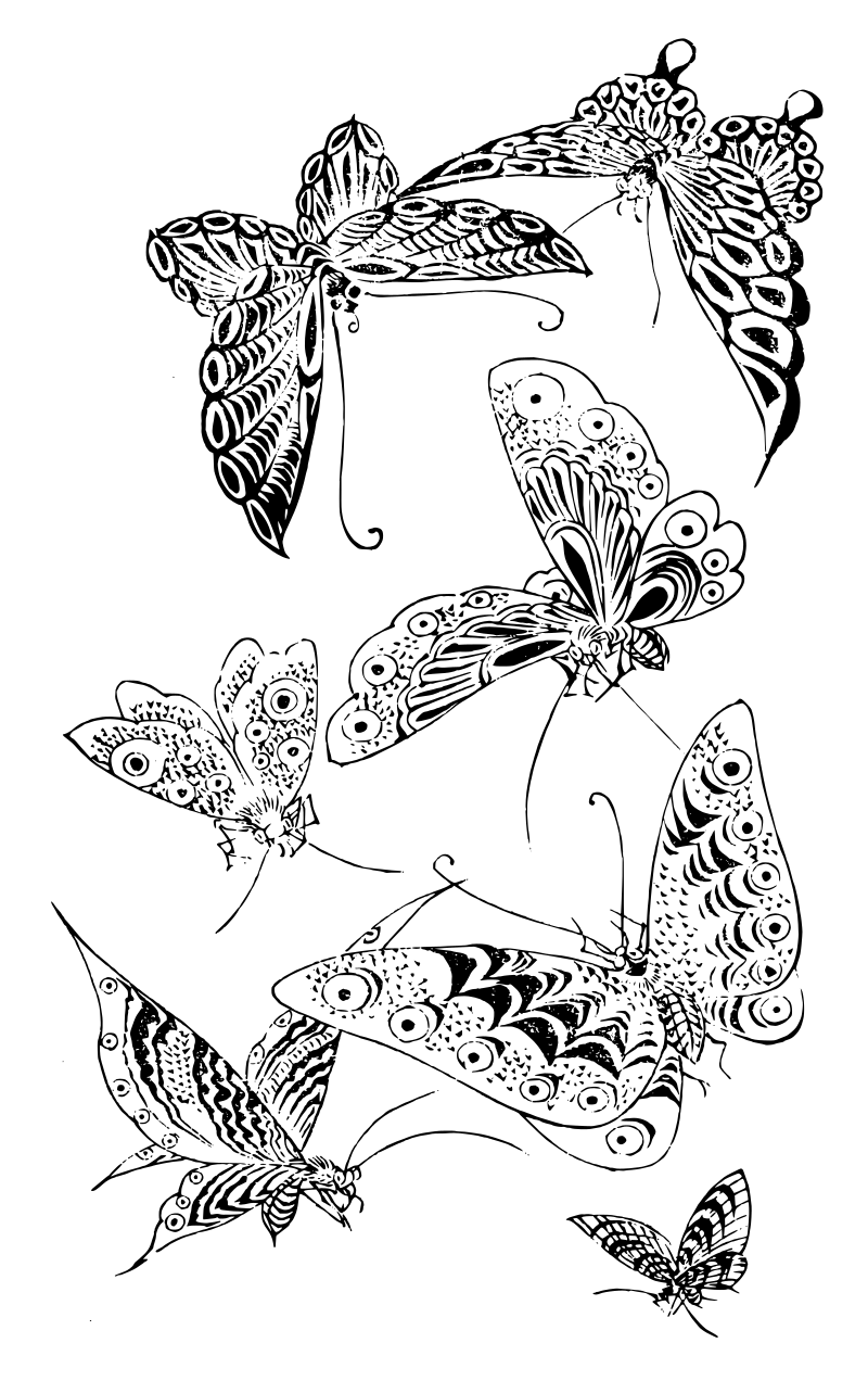 Japanese Butterflies Design