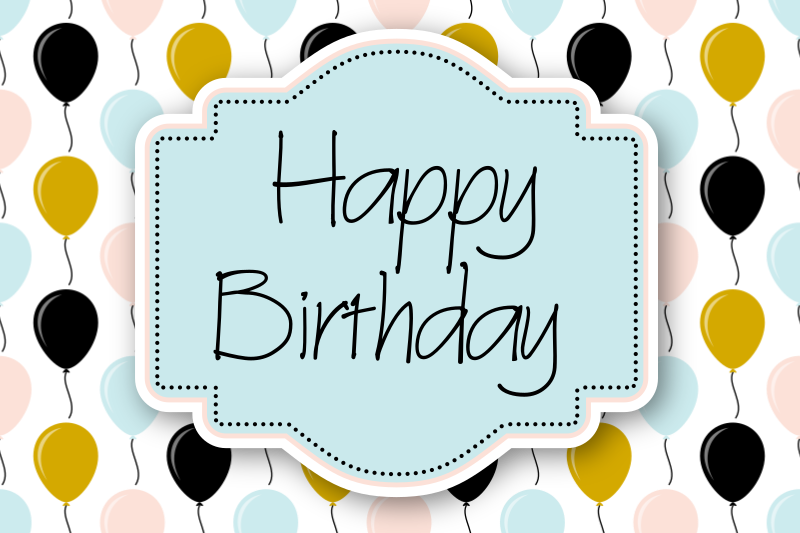 Happy birthday card