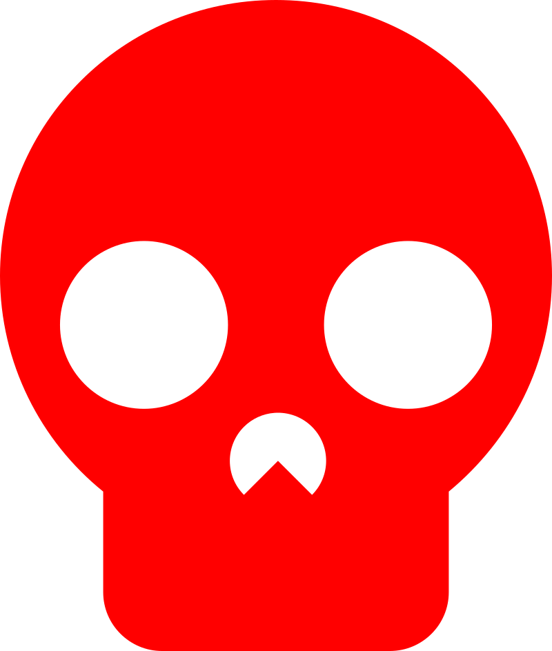 Minimal Red Skull
