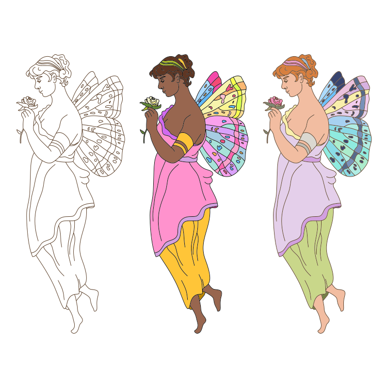 Butterfly Fairy - Three Versions