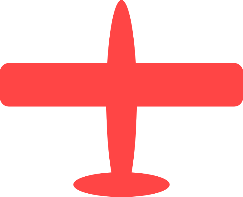 Red Plane Shape