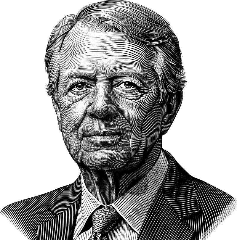 AL Generated Jimmy Carter Portrait