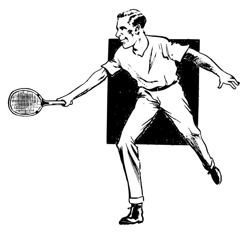 Man Playing Tennis