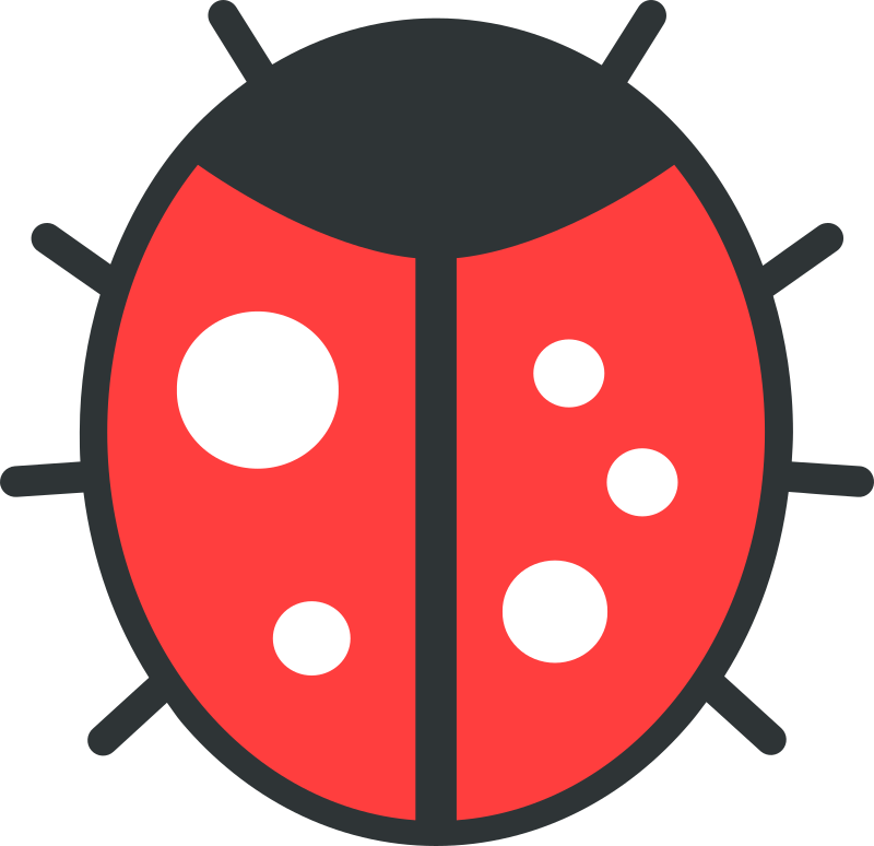 Flat Bug Simple Icon