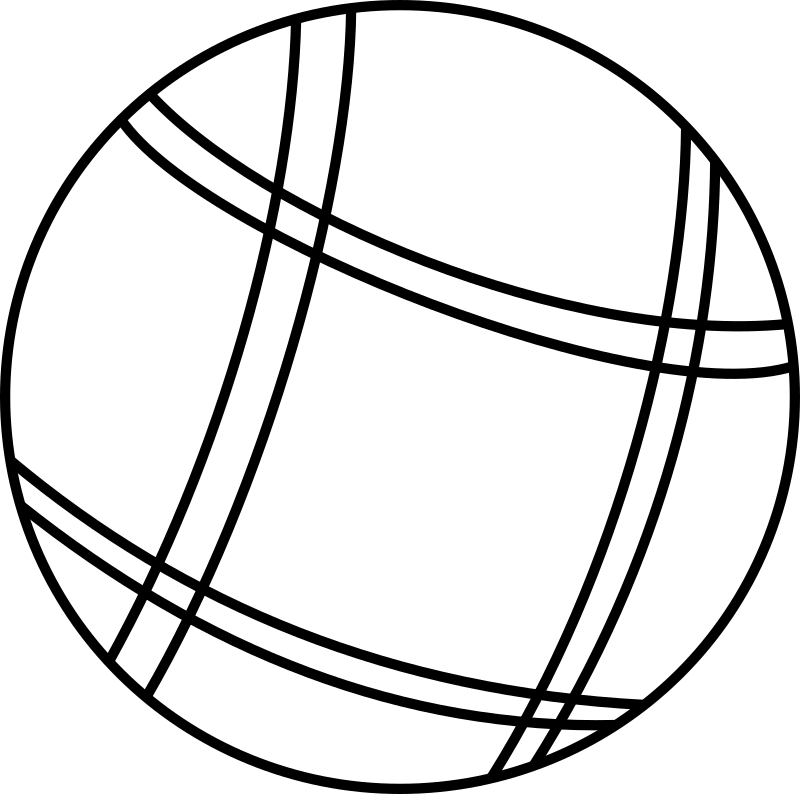 Petanque ball transparent