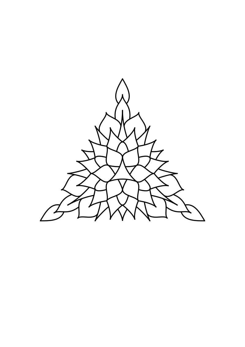 Triangle mandala