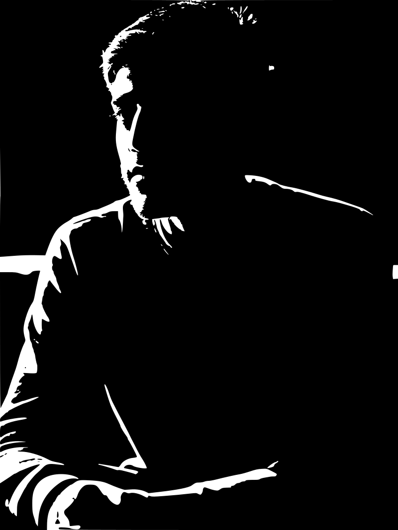 Aaron Khartabil or Bassel Swartz (black and white)