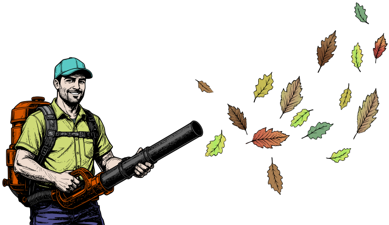 Leaf Blower Man