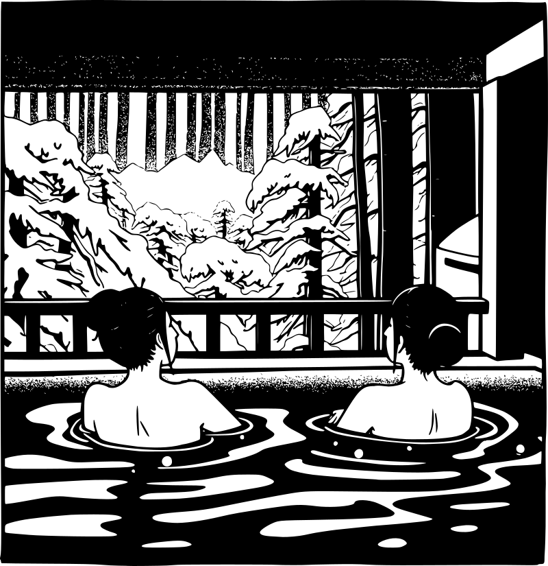 Bathing in Hot Springs 02