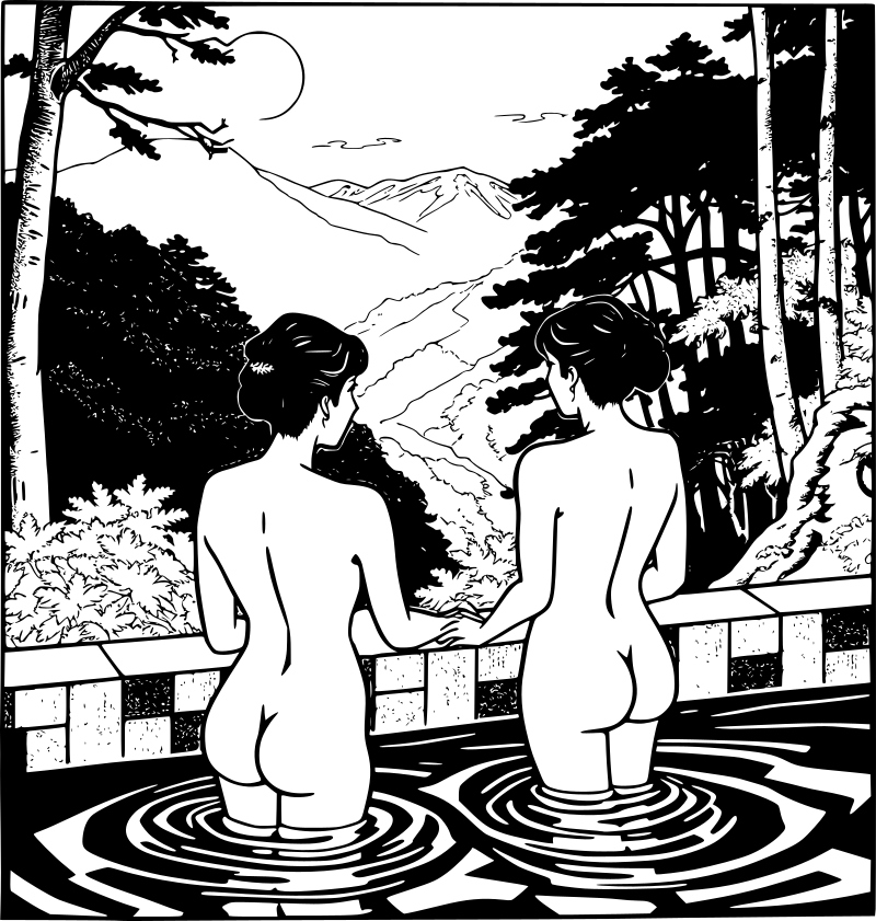 Bathing in Hot Springs 03