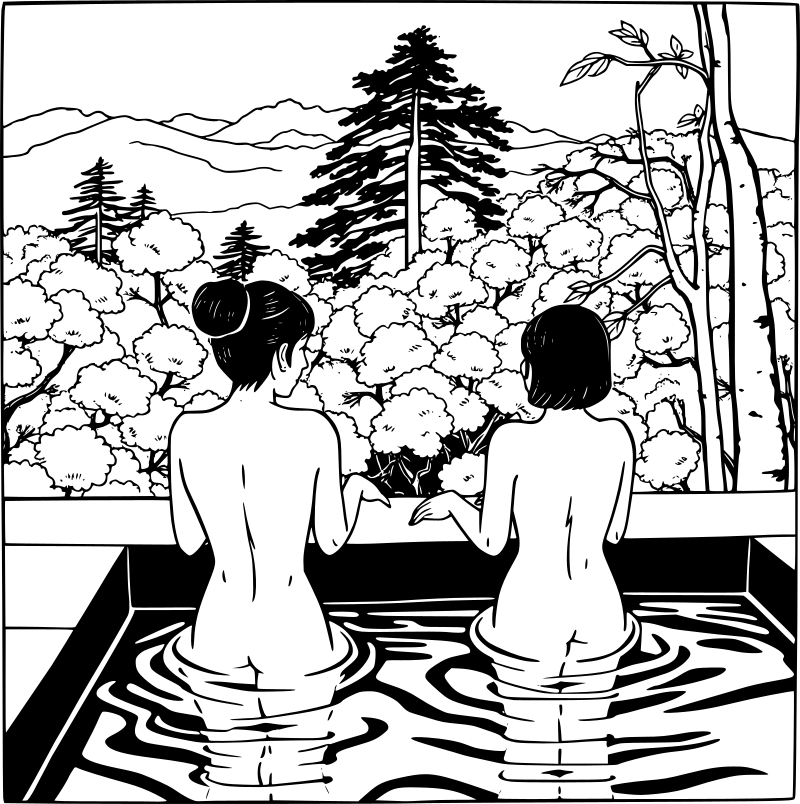 Bathing in Hot Springs 04