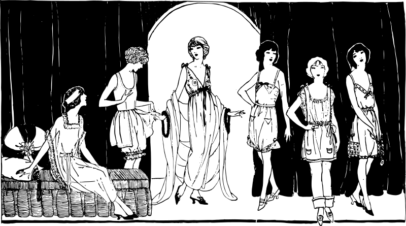 Six Ladies - 1921 Fashions