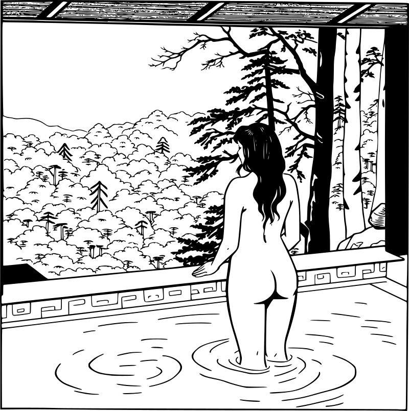 Bathing in Hot Springs 05