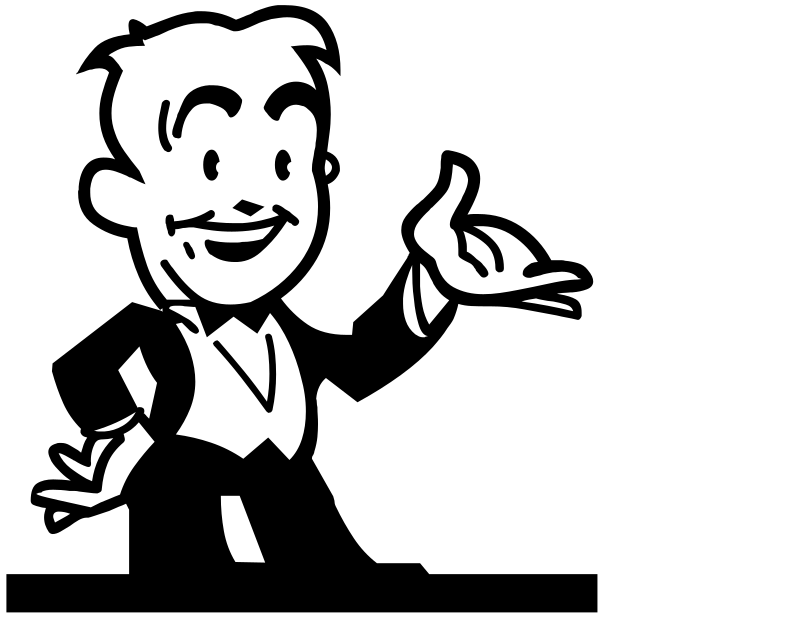 Man in vest presenting