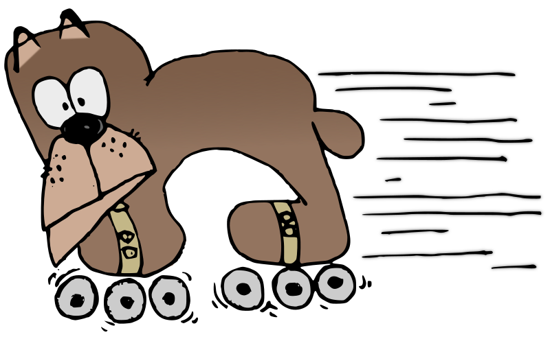 Dog On Rollerskates - Colour Remix