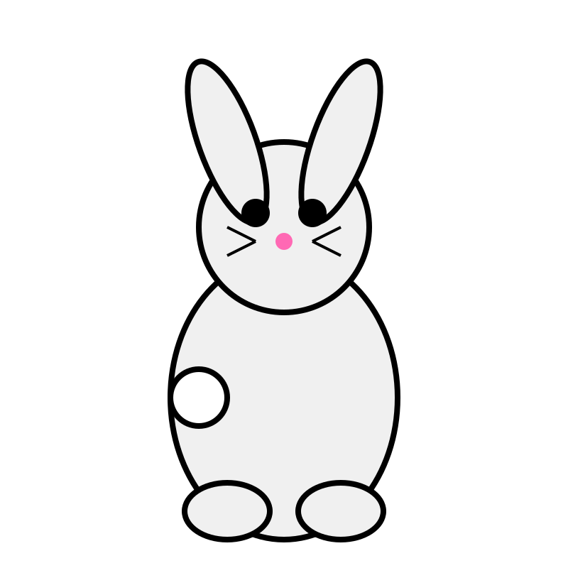 Grok Prompt: "make an svg of a rabbit"