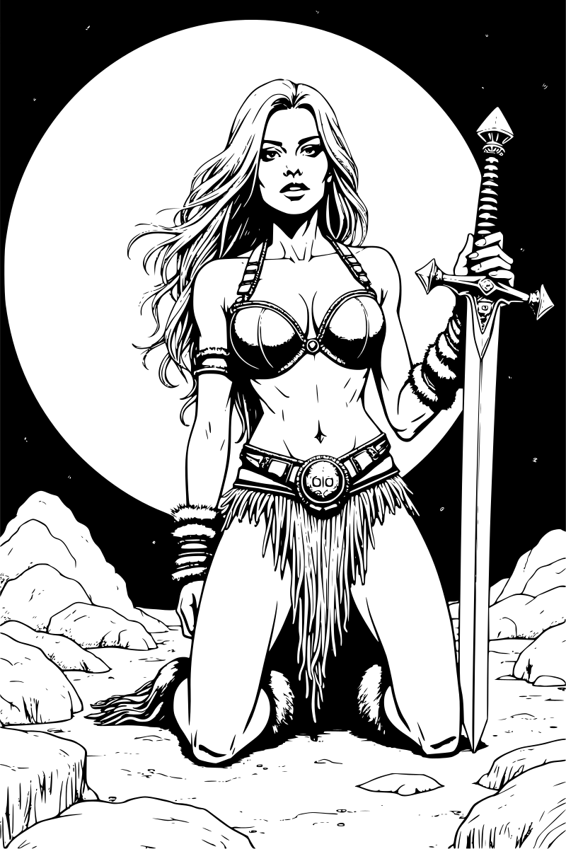 Barbarian woman