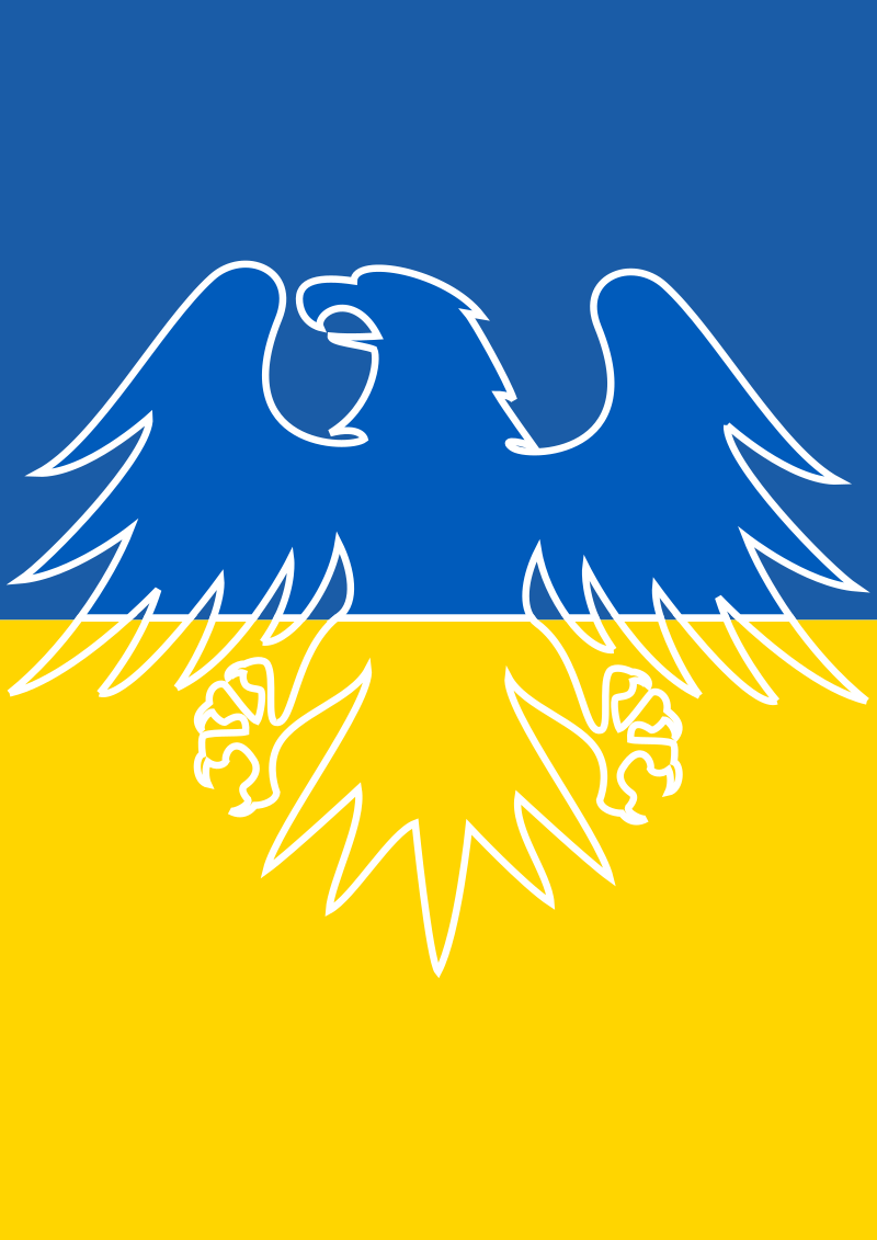 Ukaine Flag with Eagle