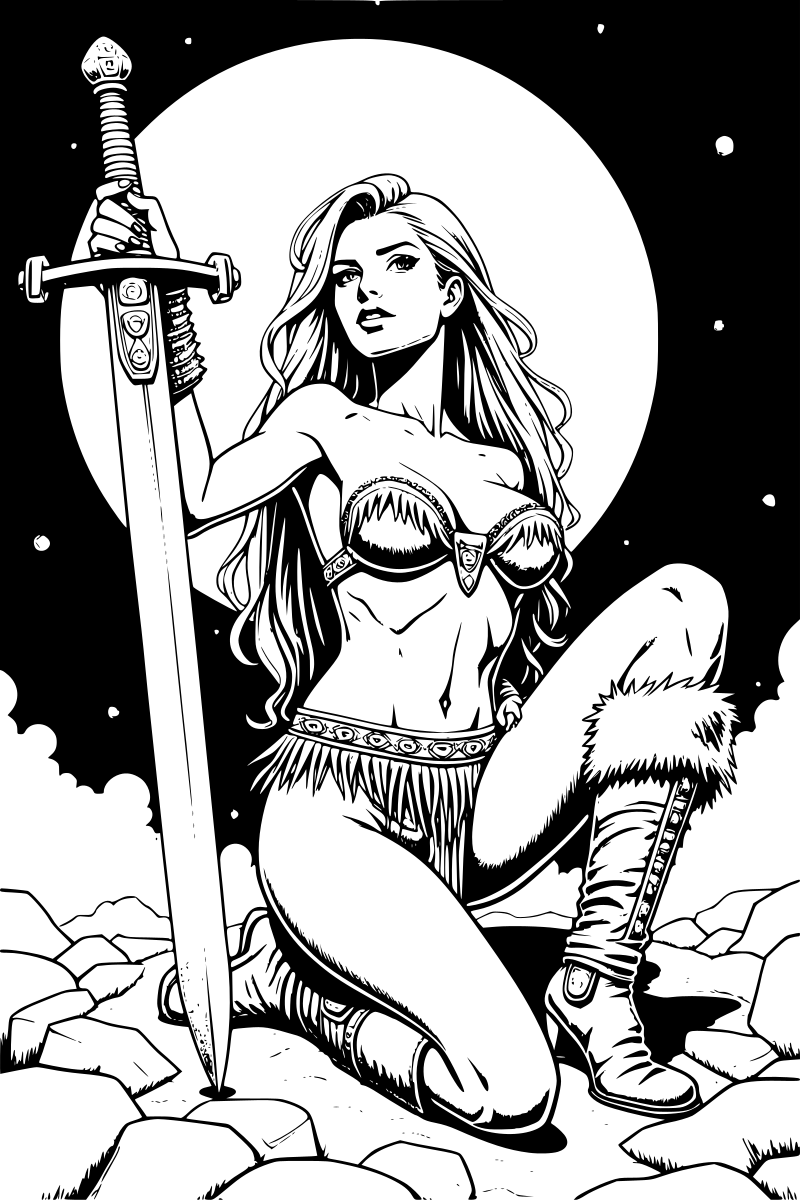 Barbarian woman