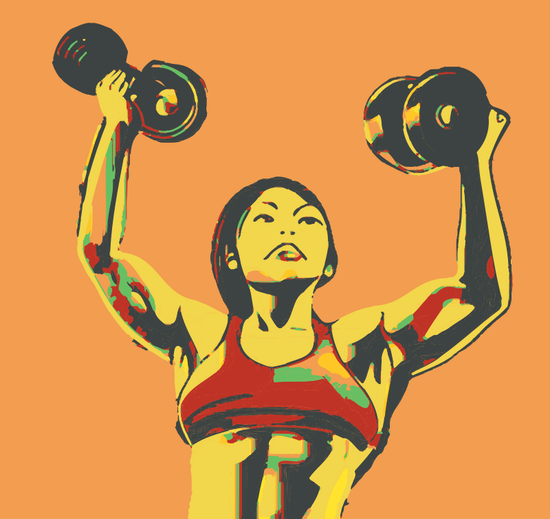 Abstract Strong Woman