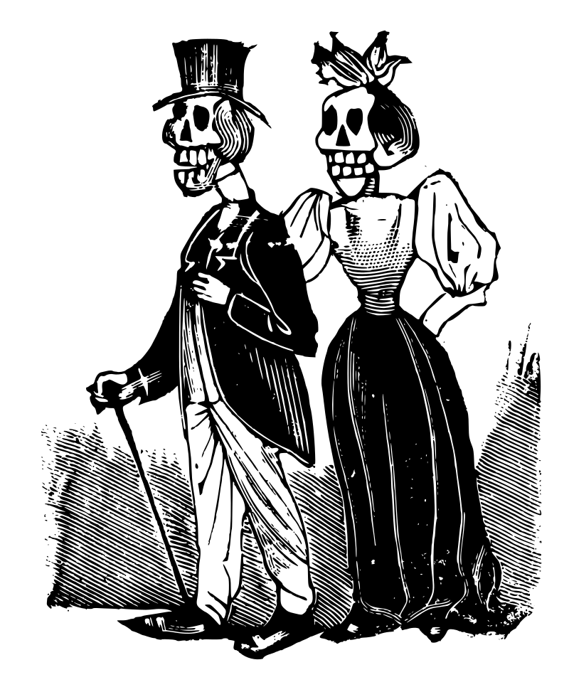 Fancy Skeleton Couple