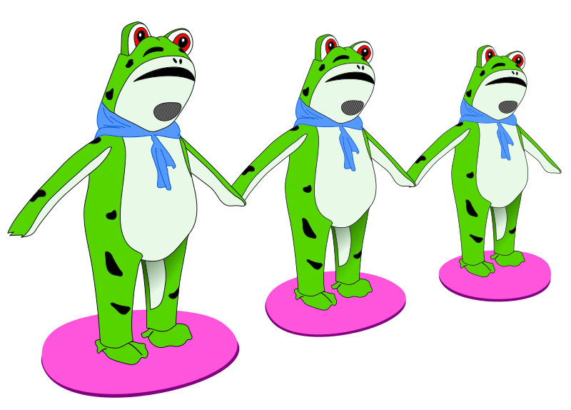 Protest frogs in Portland, USA