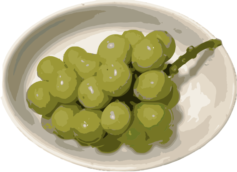Grapes on a Plate