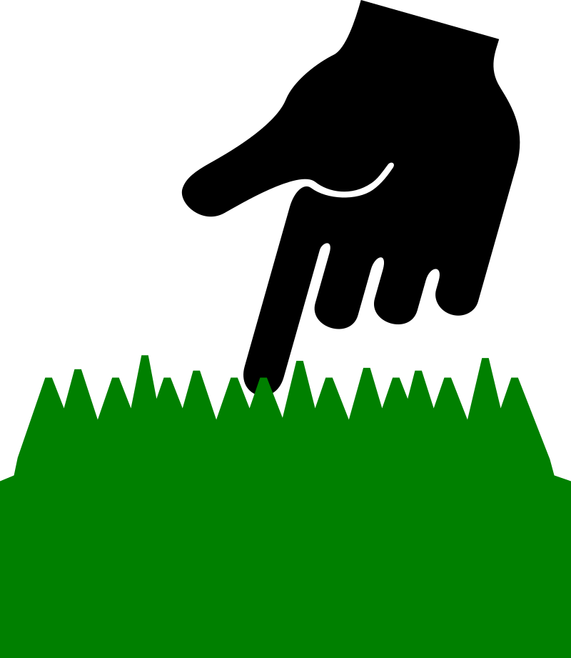 Touch Grass Pictogram