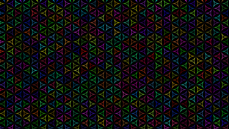 Seamless Pattern 475 Line Art Colorful