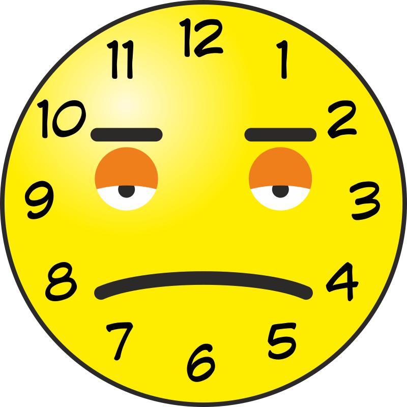 Sad Clock Face