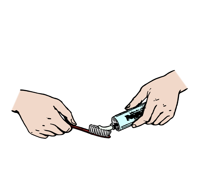 Toothbrush and Toothpaste