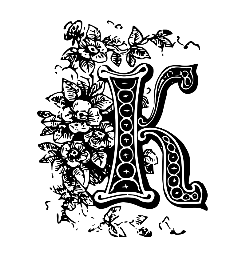 K Drop Cap