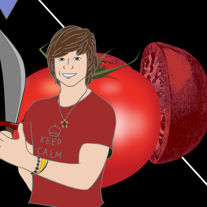 Animation: Cut the tomato!