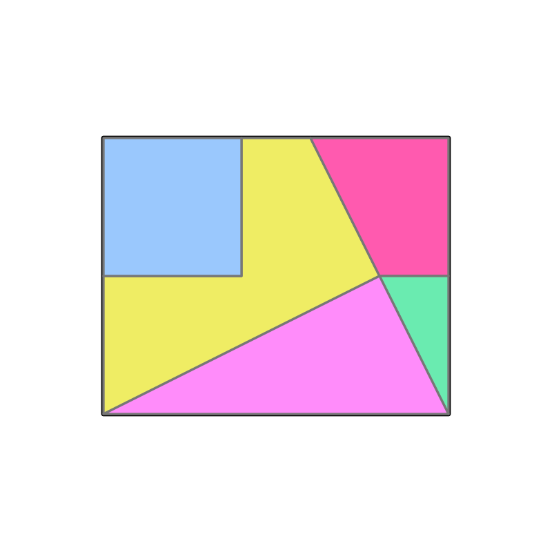 Five tiles, five patterns