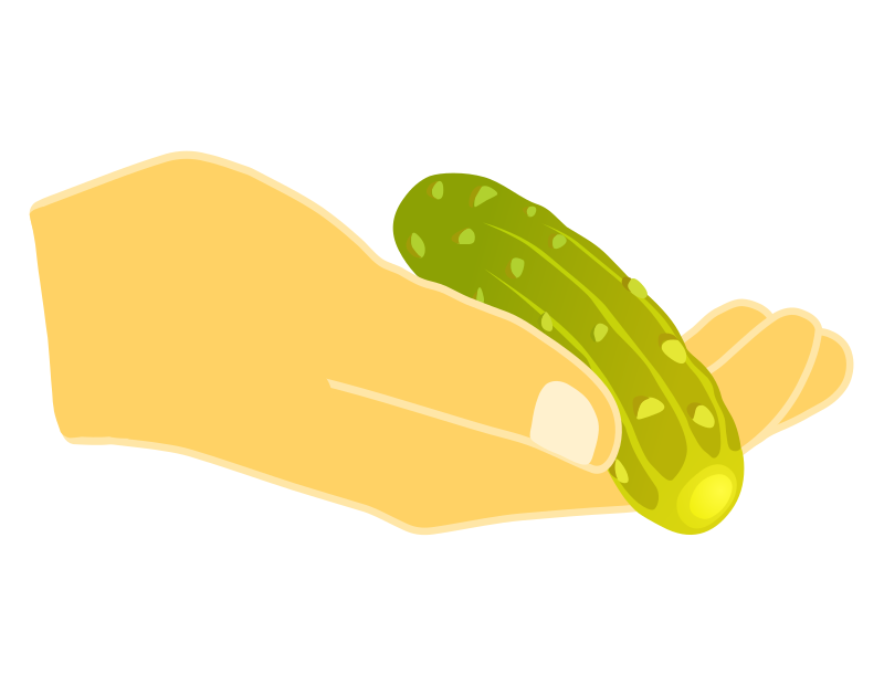 Holding a Pickle