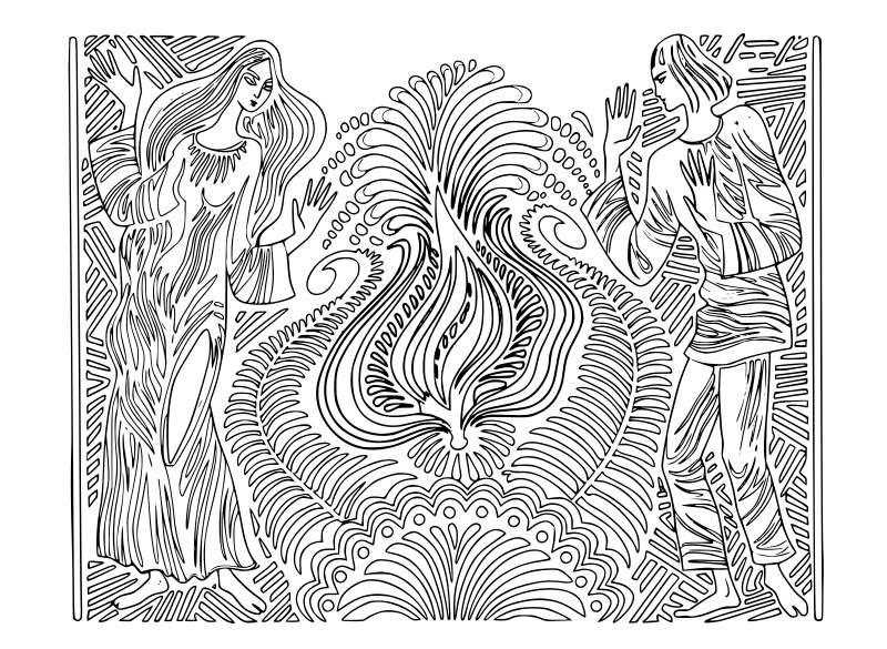 Kupala Night - Line Art Version