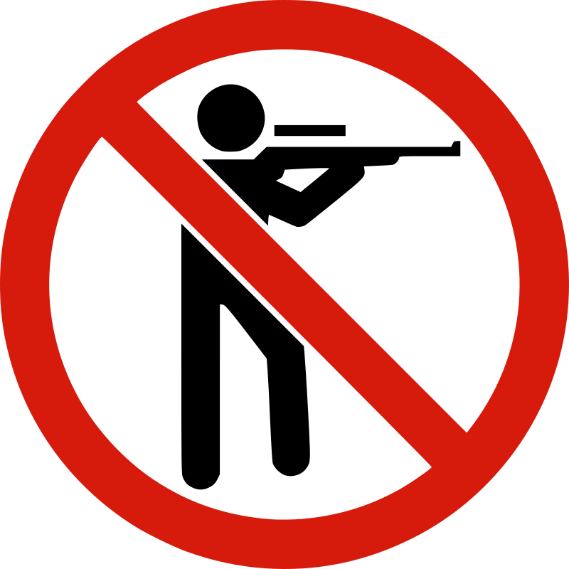 No Hunting Sign