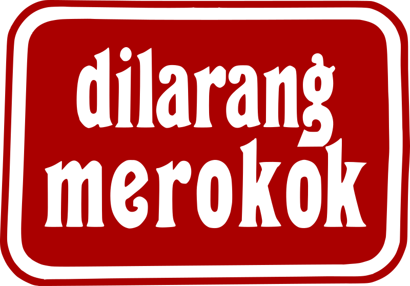 Retro No Smoking Sign - Indonesian Remix