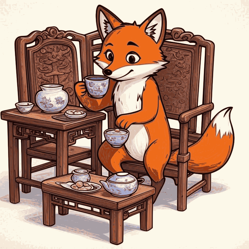 Fox wants to drink chinese tea too