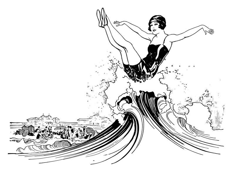 Lady Rides the Waves